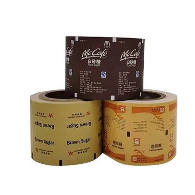 Rolo de papel revestido em PE de tamanho personalizado para embalagens de açúcar/sal/café/nozes/pimentão