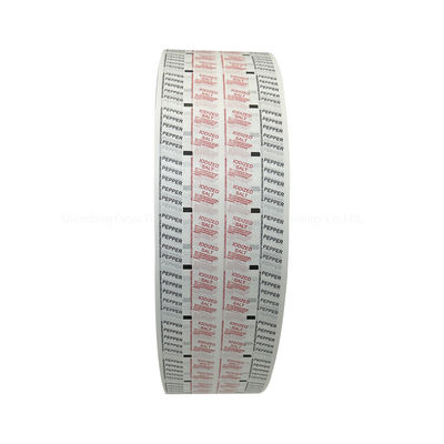 58g Logotipo personalizado Tamanho de filme de embalagem rolo com material laminado e papel especial