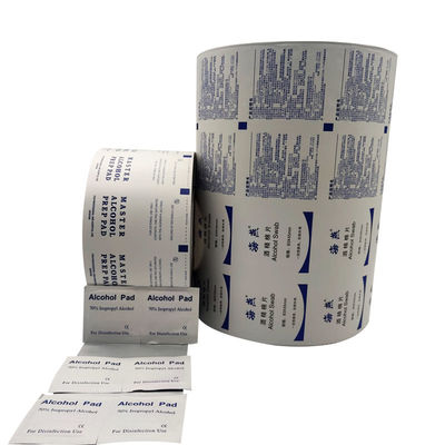 Papel medicinal de alumínio descartável para almofada de preparação de álcool