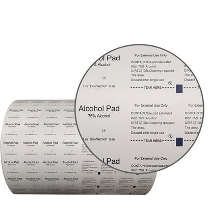 Papel médico de alumínio para toalhas antisépticas de álcool em 1 a 9 opções de cores
