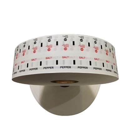 Rolo de papel laminado revestido de PE industrial para saquinhos de sal de pimenta