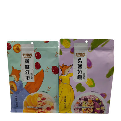 Saco de embalagem de plástico de stand up para lanches Granola e muito mais