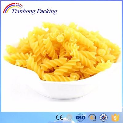 Impressão personalizada de farinha de plástico transparente macarrão pasta saco de embalagem de espaguete