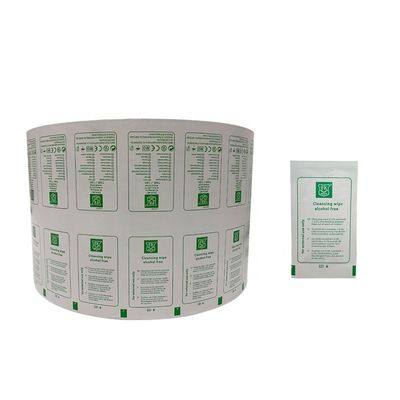 Produtos de limpeza úteis Embalagem Papel composto de folha de alumínio para almofada de preparação de álcool estéril/swab limpo
