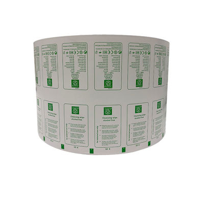 5x5cm Tamanho Pads de preparação de álcool de lado único Material de embalagem para impressão flexográfica