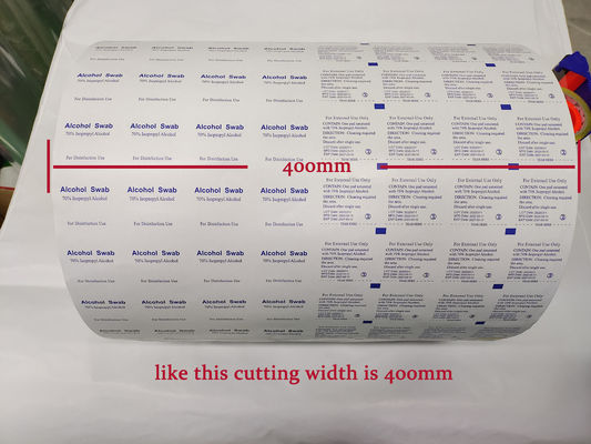 Máquina de embalagem automática para papel de impressão em folha de alumínio composta e almofadas de álcool