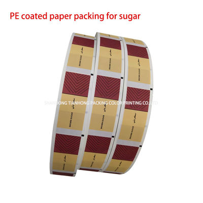 Papel especial para embalagens de pimenta Design personalizado Papel revestido em PE de forma de rolo de 58 g