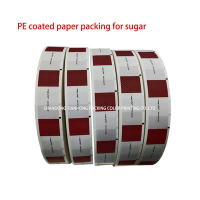 Papel especial para embalagens de pimenta Design personalizado Papel revestido em PE de forma de rolo de 58 g