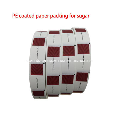 Papel especial para embalagens de pimenta Design personalizado Papel revestido em PE de forma de rolo de 58 g