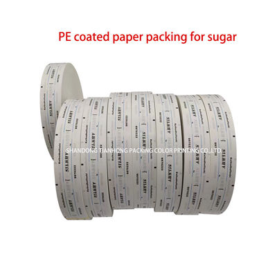 Papel especial para embalagens de pimenta Design personalizado Papel revestido em PE de forma de rolo de 58 g