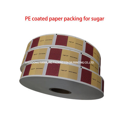 Papel especial para embalagens de pimenta Design personalizado Papel revestido em PE de forma de rolo de 58 g