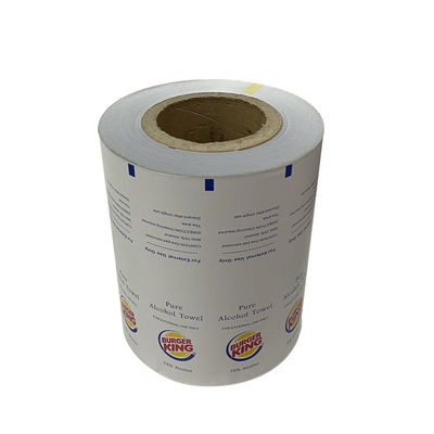 Anti-Alcohol Factor 100 toneladas Embalagem automática Alumínio Papel plástico laminado Rolo de filme personalizado
