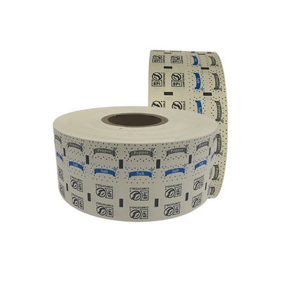 Rolos de embalagem de açúcar e sal revestidos de um lado para o sal em papel especial
