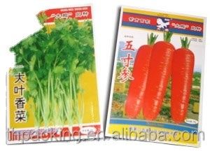 Selo térmico Sacos de embalagem de sementes de vegetais de plástico personalizados para agricultura