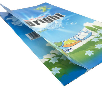 Saco de embalagem personalizado de detergente PET / PE em pó de lavagem com desenho de impressão gravura