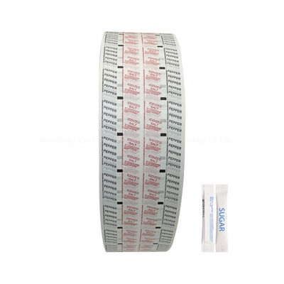 58g Logotipo personalizado Tamanho de filme de embalagem rolo com material laminado e papel especial