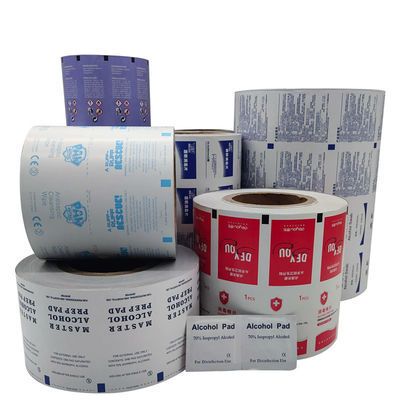 PE/Al/Eaa 103G 110g película de alumínio em rolos para embalagem almofada de álcool à prova d'água