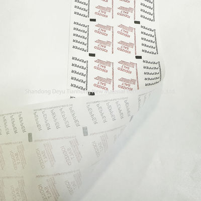 Rolo de filme de embalagem revestido com PE para material de embalagem de sal e pimenta com logotipo personalizado