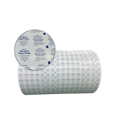 Material de embalagem laminado em rolos de papel de alumínio laminado para toalhas de iodo impermeáveis