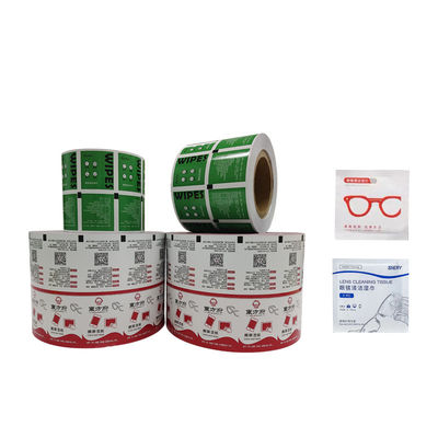 Folha de papel revestida com papel de alumínio, filme de embalagem para limpeza de lentes, toalhas móveis de limpeza de tela