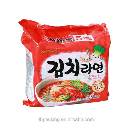 Saco com válvula Nongshim macarrão instantâneo Saco de embalagem Logotipo Impressão e material durável