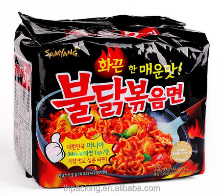 Saco com válvula Nongshim macarrão instantâneo Saco de embalagem Logotipo Impressão e material durável
