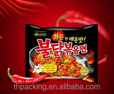 Saco com válvula Nongshim macarrão instantâneo Saco de embalagem Logotipo Impressão e material durável