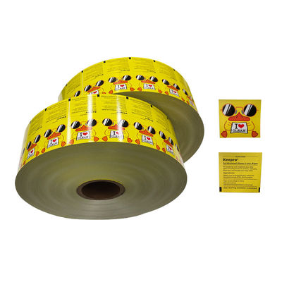 Papel de papel cartão papel de alumínio folha de papel composto para 75% de álcool limpeza molhada embalagem