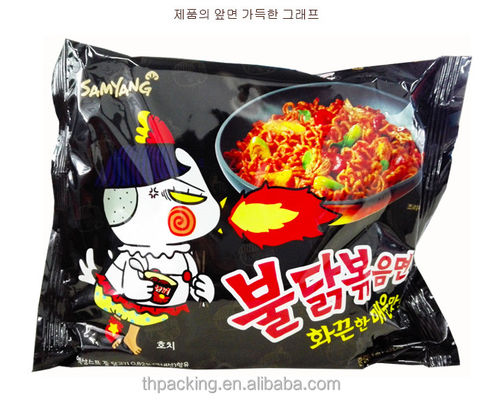 Saco com válvula Nongshim macarrão instantâneo Saco de embalagem Logotipo Impressão e material durável