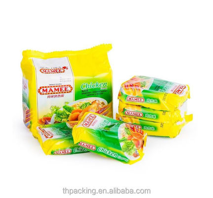 Noodles instantâneos Sacos de embalagem de plástico BOPP/VMCPP descartáveis Estrutura do material PET/PE