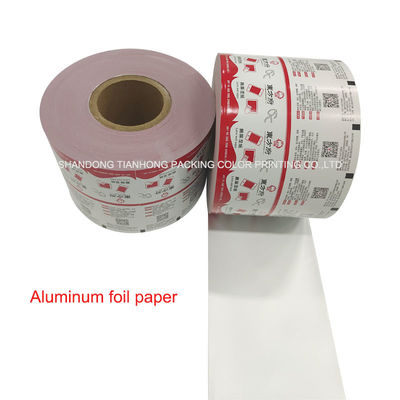 Impressão personalizada de papel de folha de alumínio filme de vedação térmica para esfregões de limpeza de óculos