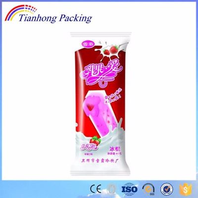 Embalagem de plástico Bopp para design personalizado Saco de embalagem de gelado de sobremesas congeladas