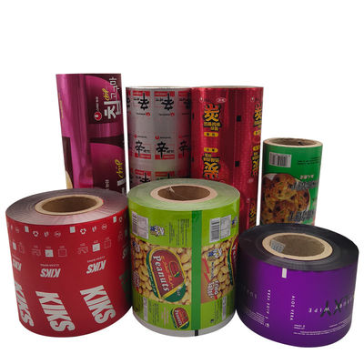 Embalagem de alimentos Película laminada de plástico com papel de alumínio