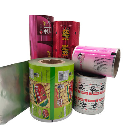 Embalagem de alimentos Película laminada de plástico com papel de alumínio
