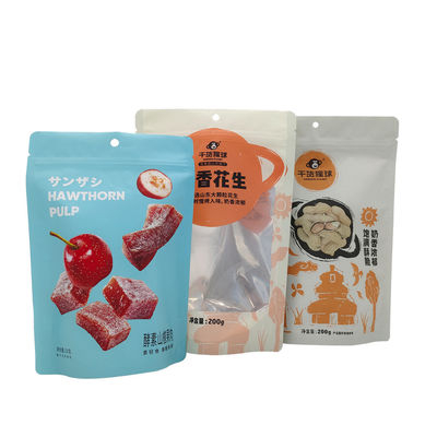 Zipper Top Custom Printed Matte Stand Up Pouch Alumínio Folha Mylar Saco para Lollipop