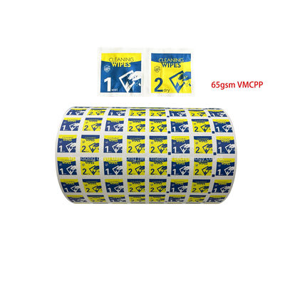 65gms VMCPP/Folha de Alumínio Papel para Limpeza de toalhas 30-1100mm Largura 0-9 Cor de Impressão