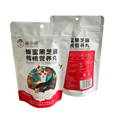 Sacos com fecho de fecho de fecho personalizado para embalagens de qualidade alimentar feitas de material laminado