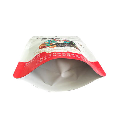 Sacos com fecho de fecho de fecho personalizado para embalagens de qualidade alimentar feitas de material laminado