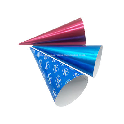 Pulpa de madeira 110GSM Creme de sorvete Cone Manga folha de papel rolos com flexografia logotipo de impressão
