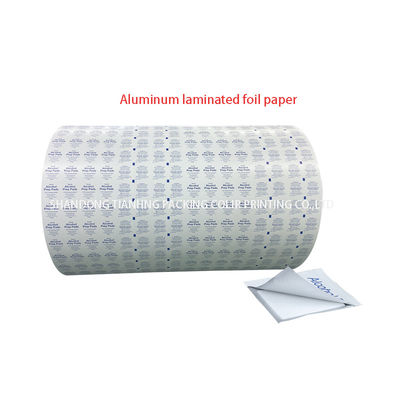 73G/83G/103G Largura Película de papel de alumínio de rolos de pasta de madeira para material de embalagem 30-1100mm